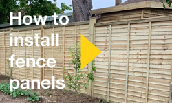 install fence panels