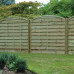 6' x 6' Arched Horizontal Fence Panel (1.80m x 1.80m) 