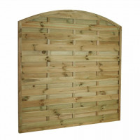 6' x 6' Arched Horizontal Fence Panel (1.80m x 1.80m) 