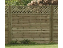 6ft Horizontal Lattice Top Fence Panel