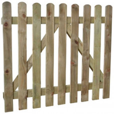 3ft Picket Fence Gate Round top (900mm x 900mm) 