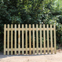 6' x 3' Round Top Picket Fence Panel (1.80m x 0.9m) 