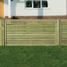 6' x 3' Slatted Fence Panel Single Sided (1.80m x 0.9m) 