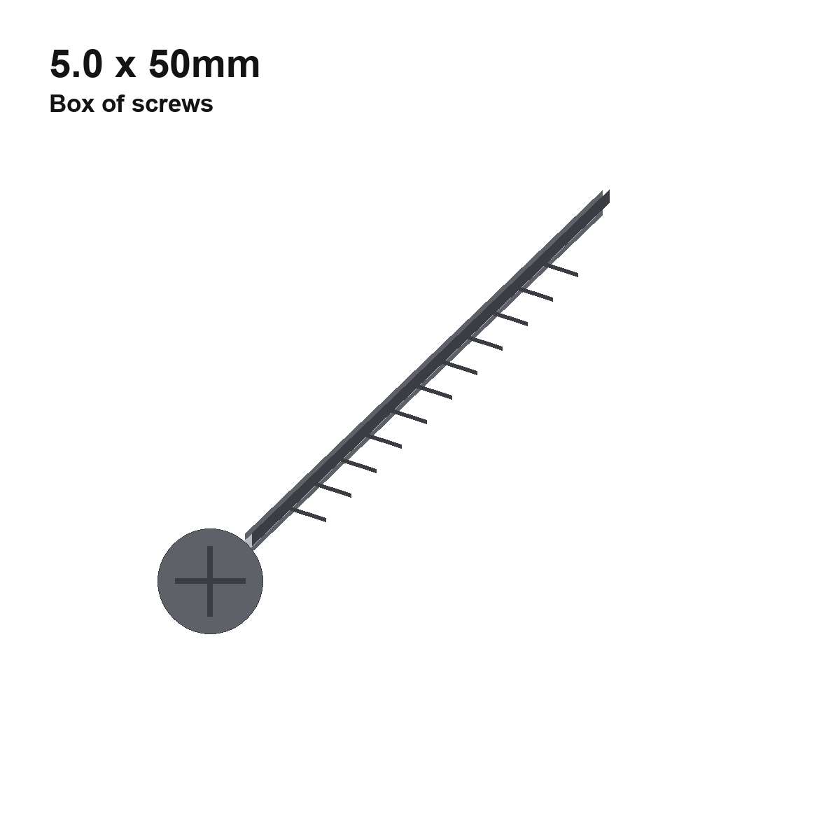 5.0 x 50mm Premium Wood Screw (Qty 200)