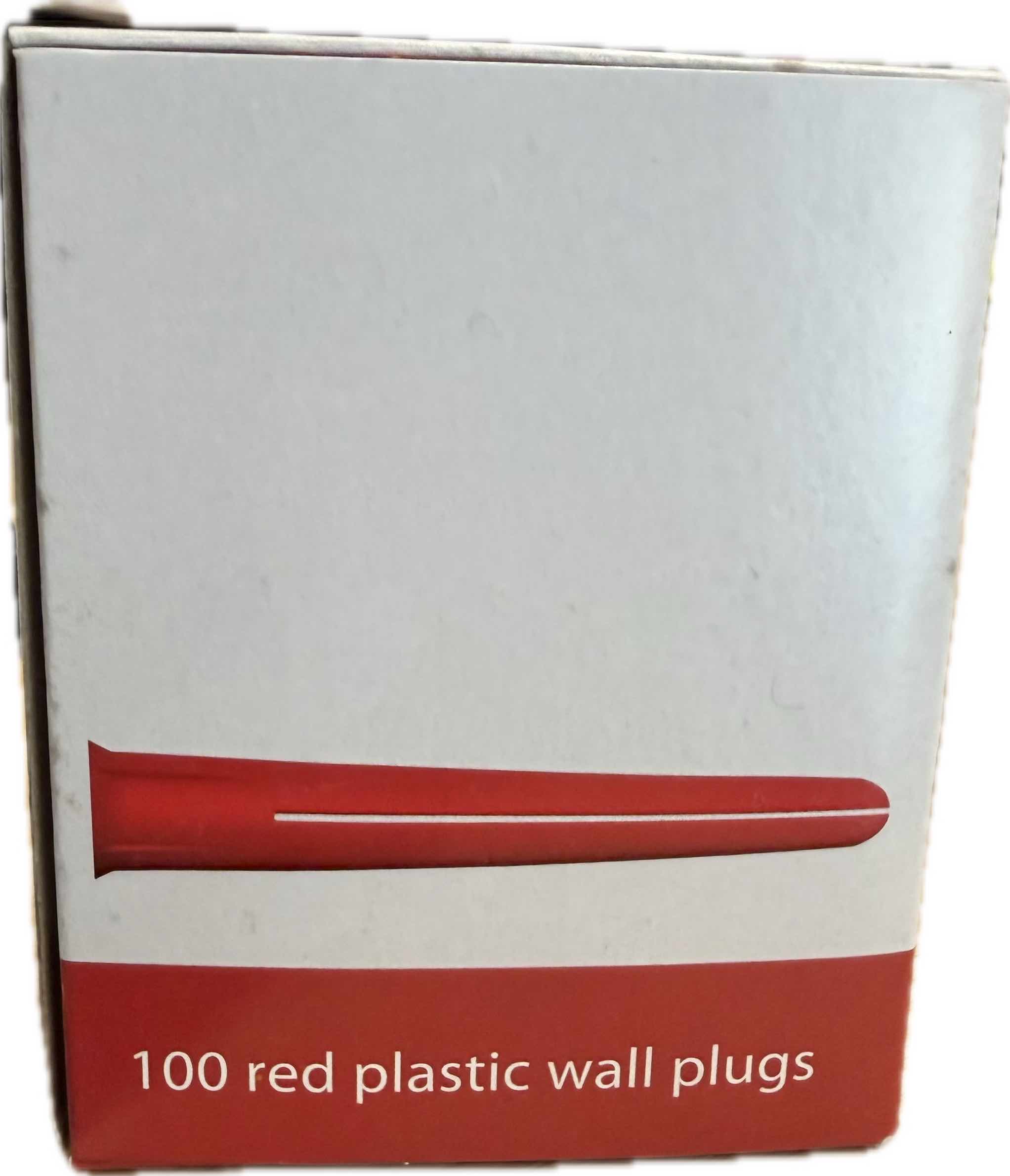 Red Wall Plug – 6/8/10g (Qty 100)